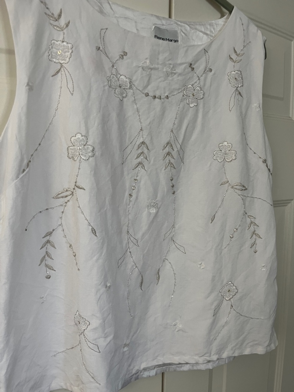 Rene Margo Embroidered Sleeveless